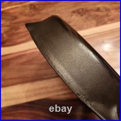 Griswold Cast Iron Skillet #8, Slant Large Block Log0, 704, Heat Ring, c1909-29