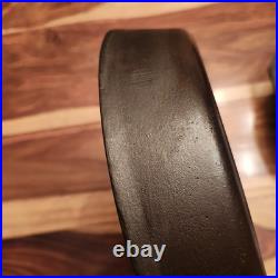 Griswold Cast Iron Skillet #8, Slant Large Block Log0, 704, Heat Ring, c1909-29