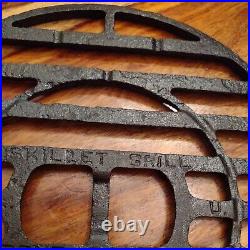 Griswold Cast Iron Skillet Grill, p/n 299, 8-1/2 dia, circa 1930-40's