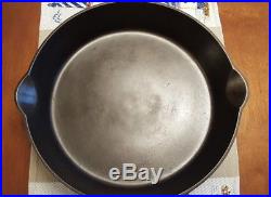 Griswold Cast Iron Skillet No. 10 716 Large Block Logo (No Fire Ring)