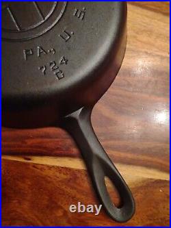 Griswold Cast Iron Skillet No. 5, LBL, EPU, 724, MM C