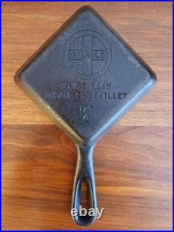 Griswold Cast Iron Square Egg Skillet Fully Restored 129A