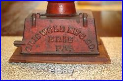 Griswold Cast Iron Table Top Coffee Grinder