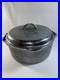 Griswold Cast Iron Tite Top Dutch Oven (#9 1289 Lid/#9 1279 Oven) Silver Chrome