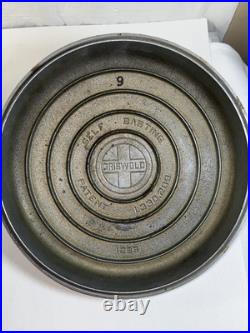 Griswold Cast Iron Tite Top Dutch Oven (#9 1289 Lid/#9 1279 Oven) Silver Chrome