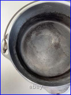 Griswold Cast Iron Tite Top Dutch Oven (#9 1289 Lid/#9 1279 Oven) Silver Chrome