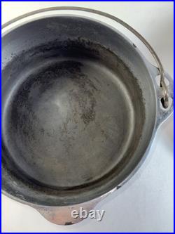 Griswold Cast Iron Tite Top Dutch Oven (#9 1289 Lid/#9 1279 Oven) Silver Chrome