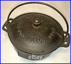 Griswold Cast Iron Toy # 0 Dutch Oven with Trivet