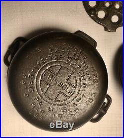 Griswold Cast Iron Toy # 0 Dutch Oven with Trivet