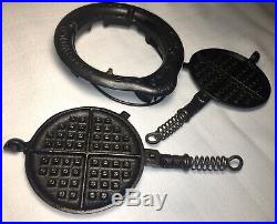 Griswold Cast Iron Toy # 0 Waffle Iron