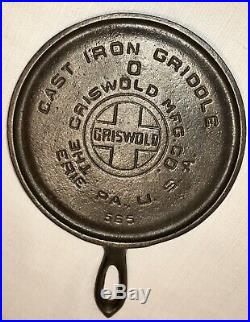 Griswold Cast Iron Toy / Salesman Sample # 0 Handle Griddle