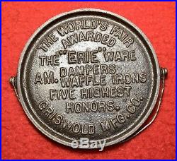 Griswold Cast Iron Toy Salesman Sample World's Fair Griddle