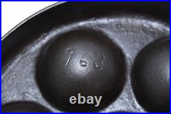 Griswold Cast Iron Type 31 963 Aebleskiver (Unmarked, Early version) VERY RARE