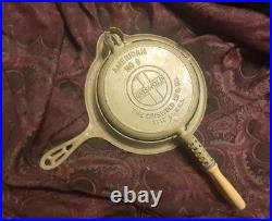 Griswold Cast Waffle Iron, #8, 3 Pcs, 885, 886, 975c, NICE! Original paint