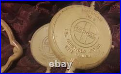 Griswold Cast Waffle Iron, #8, 3 Pcs, 885, 886, 975c, NICE! Original paint