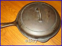 Griswold Cast-iron No 8 Skillet With LID 704 Very Good Condition