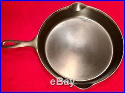 Griswold ERIE Cast Iron # 10 Skillet Bullseye Makers Mark