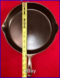 Griswold ERIE Cast Iron # 10 Skillet Bullseye Makers Mark