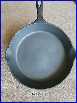 Griswold Erie #8 Slant Logo Cast Iron Skillet withHeat Ring p/n 704A