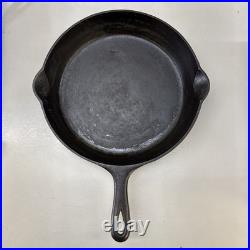 Griswold Erie Logo #10 716A Vintage Cast Iron Skillet With Heat Ring