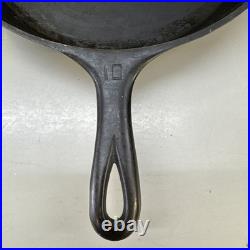 Griswold Erie Logo #10 716A Vintage Cast Iron Skillet With Heat Ring