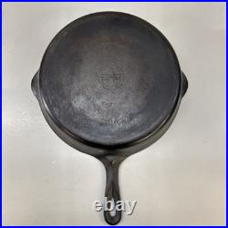 Griswold Erie Logo #10 716A Vintage Cast Iron Skillet With Heat Ring