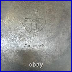 Griswold Erie Logo #10 716A Vintage Cast Iron Skillet With Heat Ring