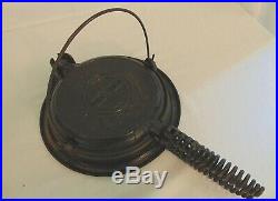Griswold Erie P. A. Cast Iron Vintage Waffle Maker American #8 Low Base Cookware