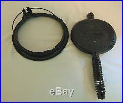 Griswold Erie P. A. Cast Iron Vintage Waffle Maker American #8 Low Base Cookware