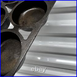 Griswold Erie PA 951 No 12 Cast Iron 11 Cup Gem Baking Pan Slant Logo Rare