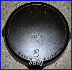 Griswold Erie Seldon #8 (6th Series) Cast Iron Skillet # 704g