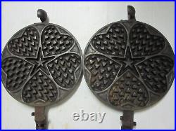 Griswold HEART /STAR #18 Cast Iron Paddles Pat'd May 18, 1920 / July 11, 1922