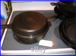 Griswold Hinged Double Skillet No 80 Cast IronTop No 8 Bottom Restored Flat