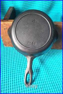 Griswold Iron Mountain #4 Cast Iron Skillet Pan Htf