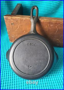 Griswold Iron Mountain #4 Cast Iron Skillet Pan Htf