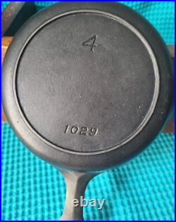 Griswold Iron Mountain #4 Cast Iron Skillet Pan Htf