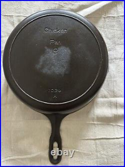 Griswold Iron Mountain #8 Chicken Fryer #1034a & LID #1035