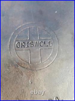 Griswold Iron Skillet #10 (716) With Lid Black Treated(3763HOCM) Erie PA. Antique