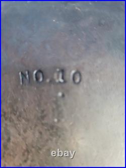 Griswold Iron Skillet #10 (716) With Lid Black Treated(3763HOCM) Erie PA. Antique