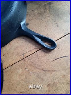 Griswold Iron Skillet #10 (716) With Lid Black Treated(3763HOCM) Erie PA. Antique