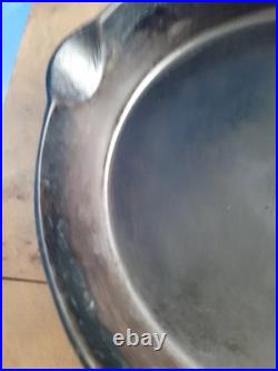 Griswold Iron Skillet #10 (716) With Lid Black Treated(3763HOCM) Erie PA. Antique