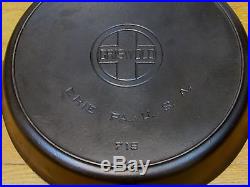 Griswold Large Block Logo #12 Cast Iron Skillet 719 with Heat Ring Very Clean