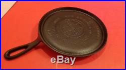 Griswold Large Block Logo Rare No. 6 Cast Iron Handle griddle 606