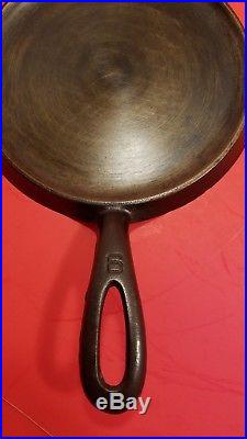 Griswold Large Block Logo Rare No. 6 Cast Iron Handle griddle 606