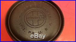 Griswold Large Block Logo Rare No. 6 Cast Iron Handle griddle 606