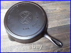 Griswold Large Logo #10, 11-3/4 Cast Iron Skillet with Heat Ring, #716, Restored