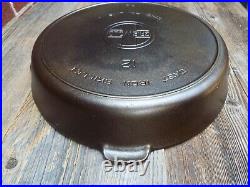 Griswold Large Logo #12, 13 Cast Iron Skillet, 719, Restored