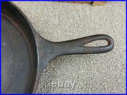 Griswold Large Logo #8, 10-1/2 Smooth Bottom Cast Iron Skillet, #704 VTG