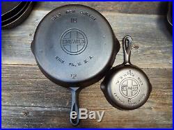 Griswold Large Logo #'s 3 through 10 Smooth Bottom Cast Iron Skillets, restored