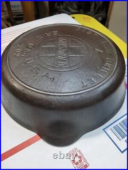 Griswold Large Slant Logo 702 #4 WithHeat ring Vintage Wagner Walpak Sydney Lodge